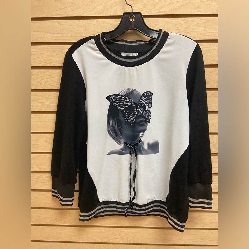 SEUL WOMEN GORGEOUS AMAZING FASHIONABLE TOP SWEATER SIZE 8